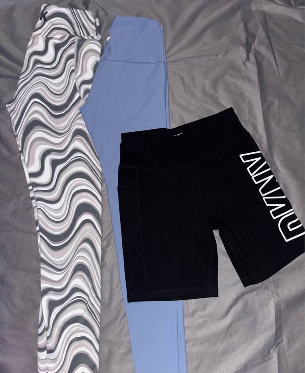 PINK Active& Old Navy Leggings and DKNY Shorts Bundle (Medium)